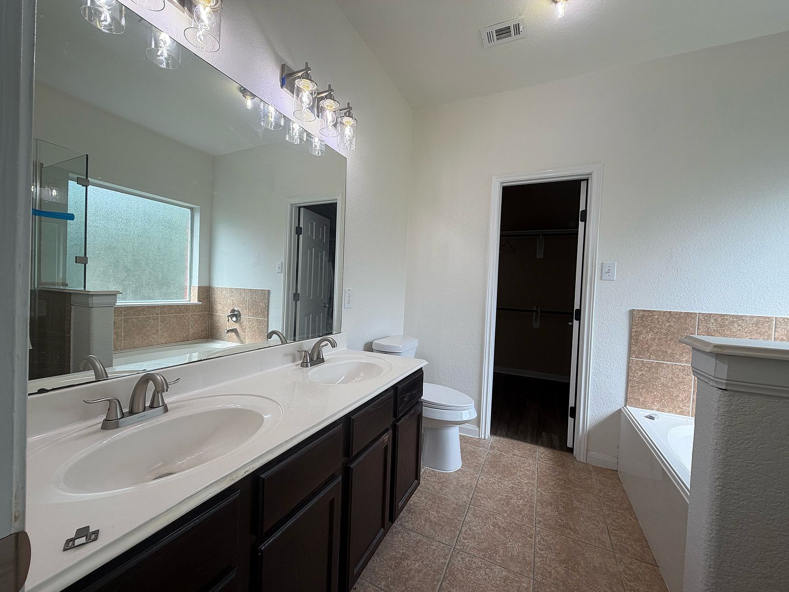 Primary bath double vanity
